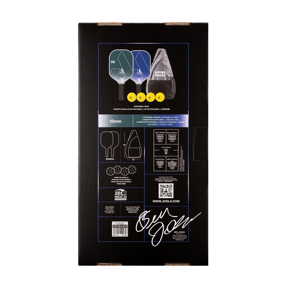 JOOLA paddle NFC chip registration shown with phone for warranty and content access