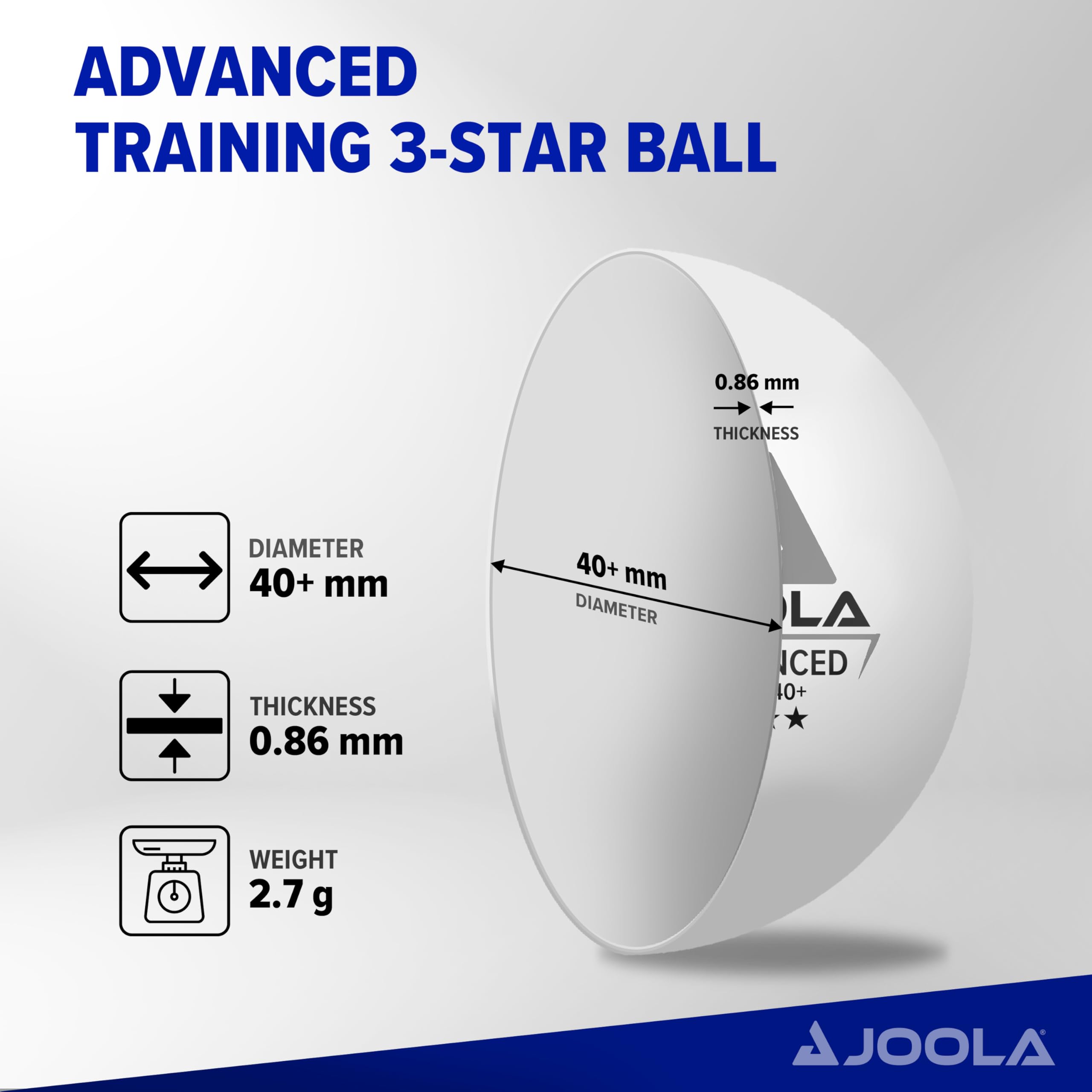 JOOLA net fully extended across table to show fit and scale