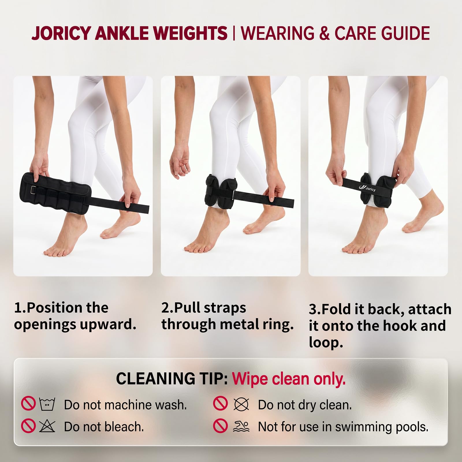 JORICY lifestyle photo walking outdoors with weights showing everyday fitness convenience