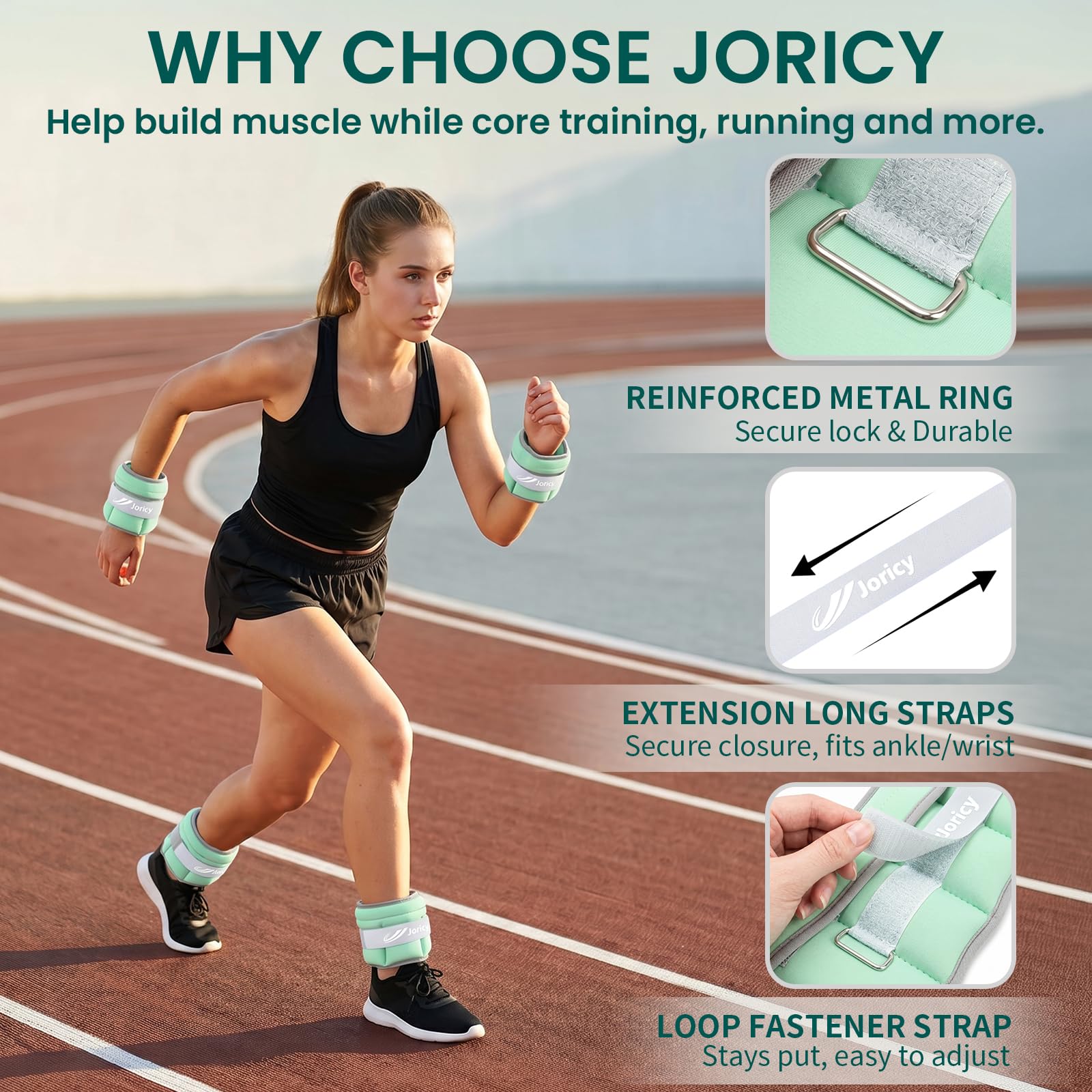 JORICY pile of iron-shot weight inserts showing consistent resistance and durability