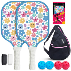 JOY SPOT! front view of two paddles showing balanced design and immediate play readiness