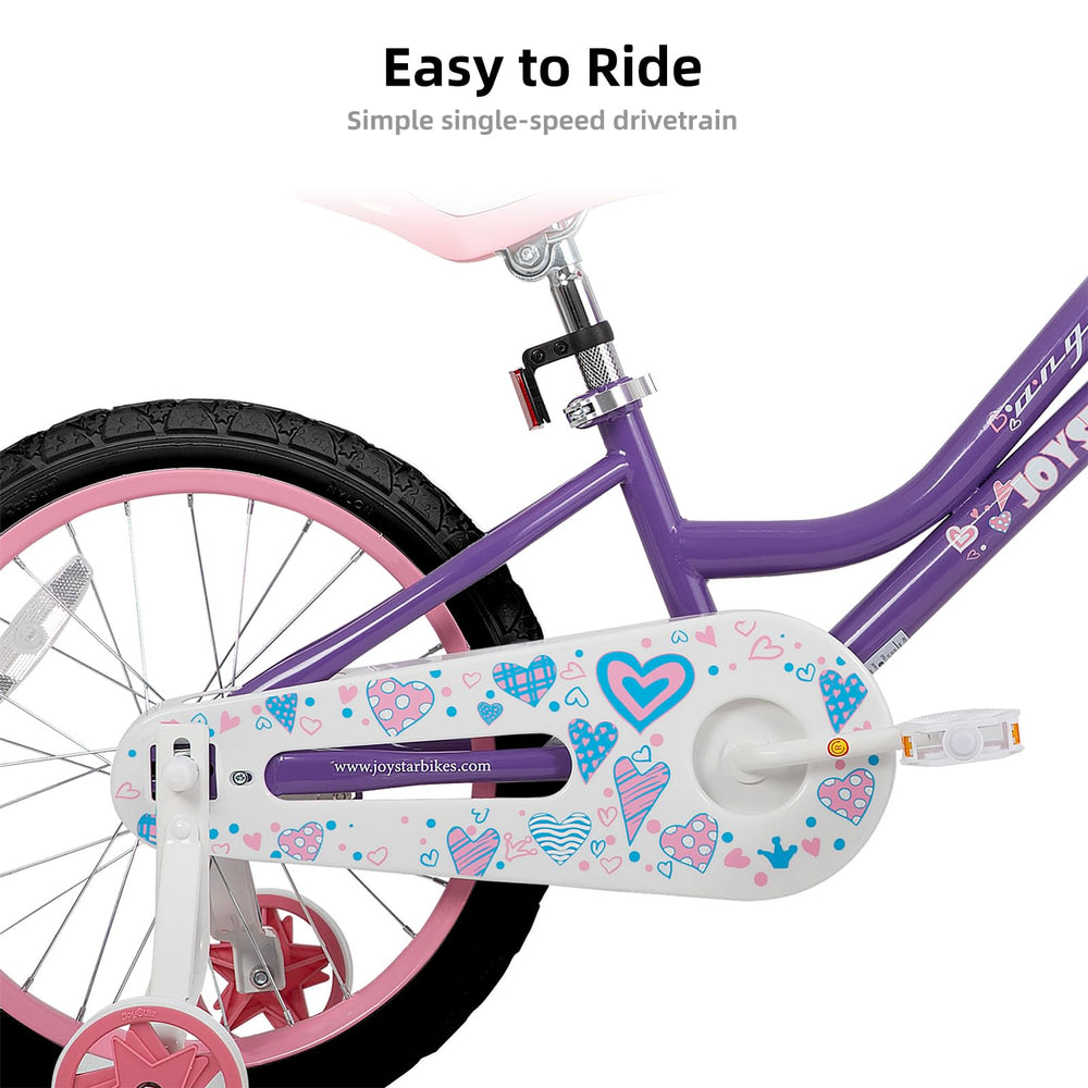 JOYSTAR Angel 20-inch wheel and tire tread detail, showing reliable traction for sidewalks