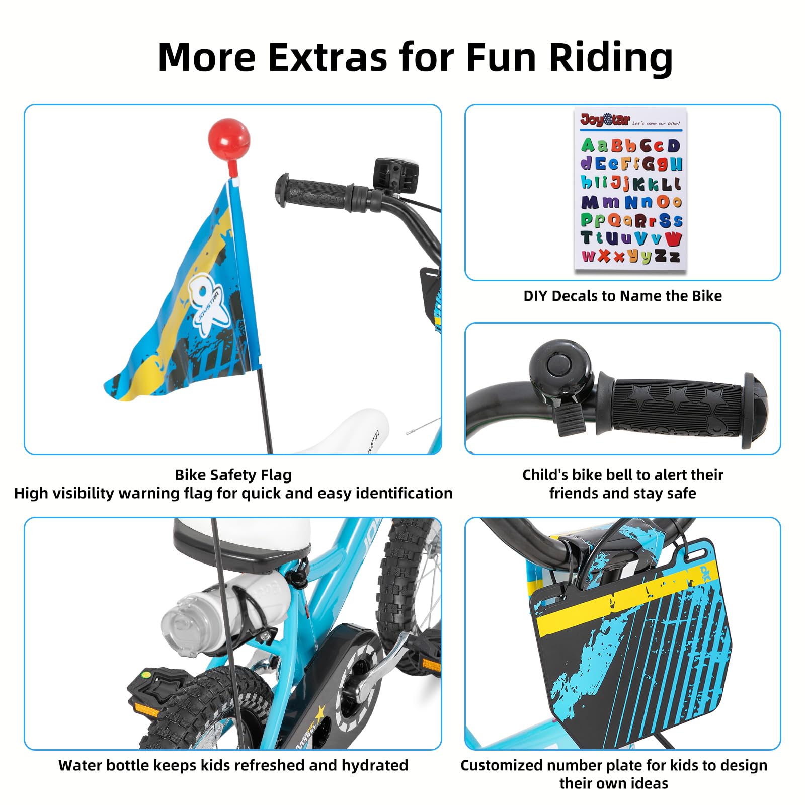 JOYSTAR enclosed chainguard and crank protecting little hands and clothes