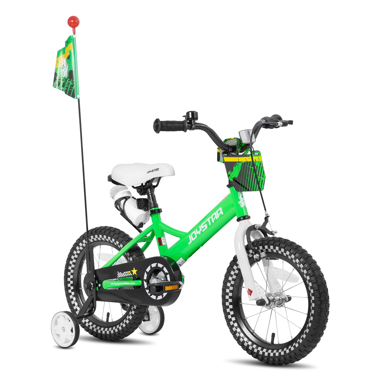 JOYSTAR front profile of bike showing frame and confident design benefiting learning