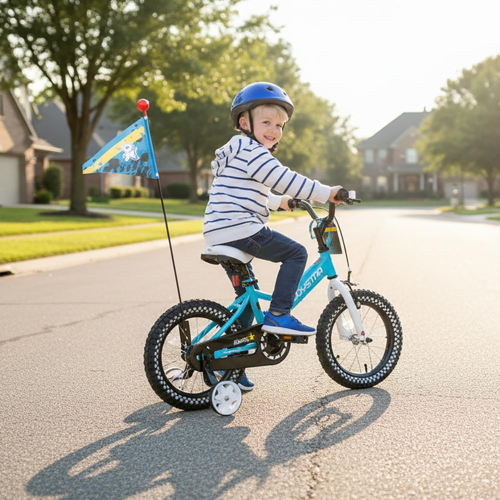 JOYSTAR handlebars with bell and brake lever for quick, safe stops