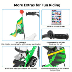 JOYSTAR training wheels attached to show stable starter support for beginners