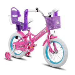 JOYSTAR bike front angle showing fuchsia frame and playful design for visibility