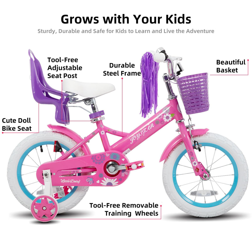 JOYSTAR bike side profile highlighting 16-inch wheels and single-speed simplicity
