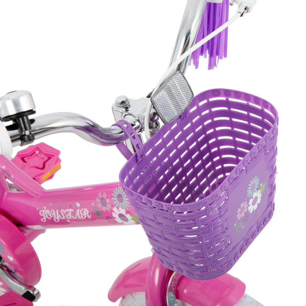 JOYSTAR training wheels and wheel reflectors emphasizing stability and visibility