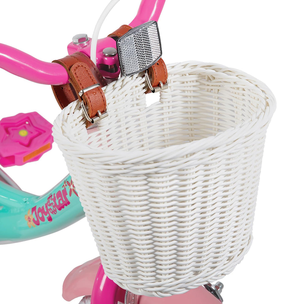 JOYSTAR lifestyle shot of the unicorn bike on a park path encouraging active play