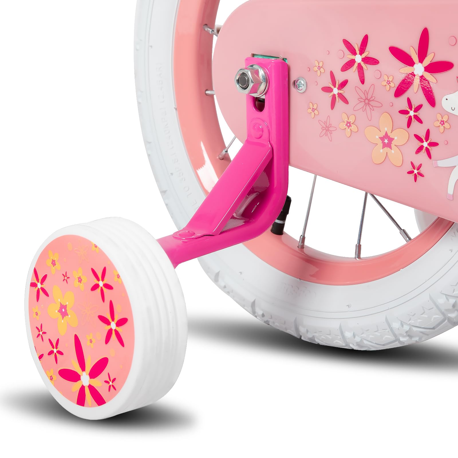 JOYSTAR size comparison with a child to illustrate fit and adjustable saddle height