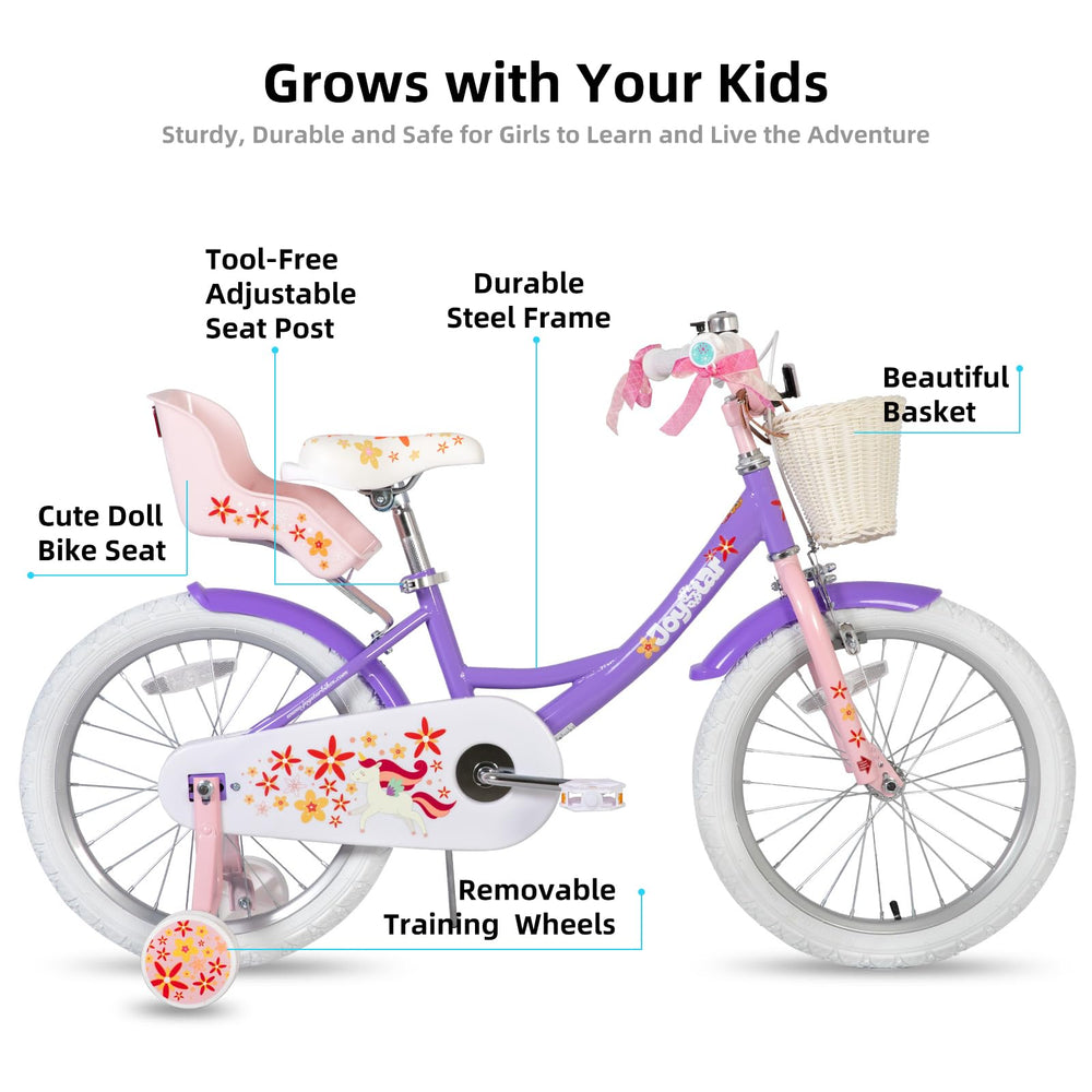 JOYSTAR unicorn side profile in purple highlighting frame and fun graphics