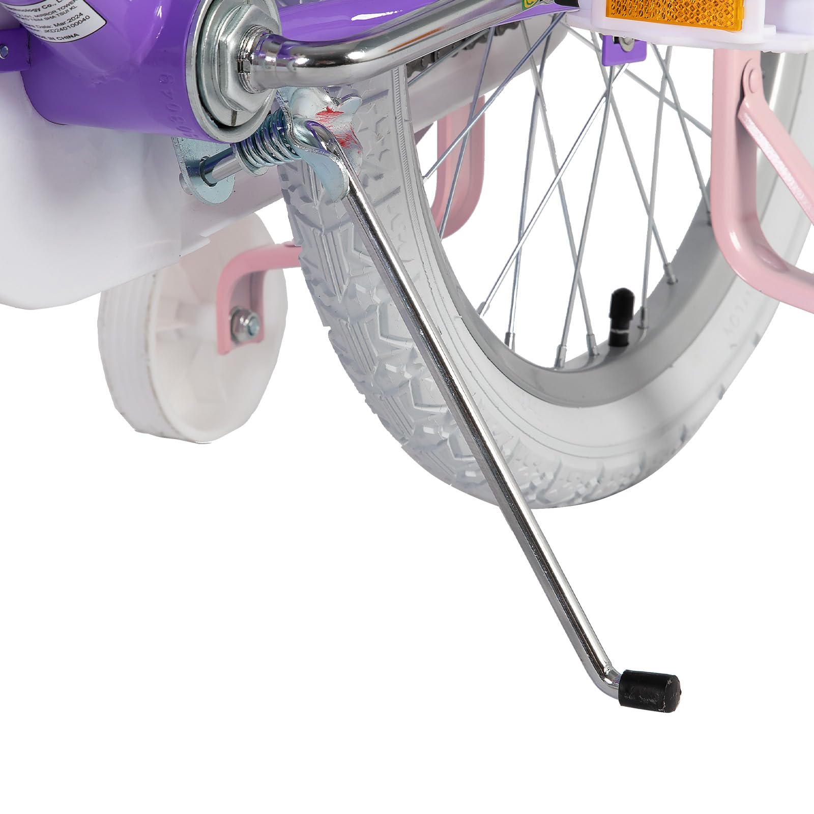 JOYSTAR unicorn tire tread showing 2.125-inch width for improved stability