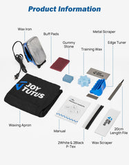 JOYTUTUS waxing iron close-up demonstrating safe temperature control benefit