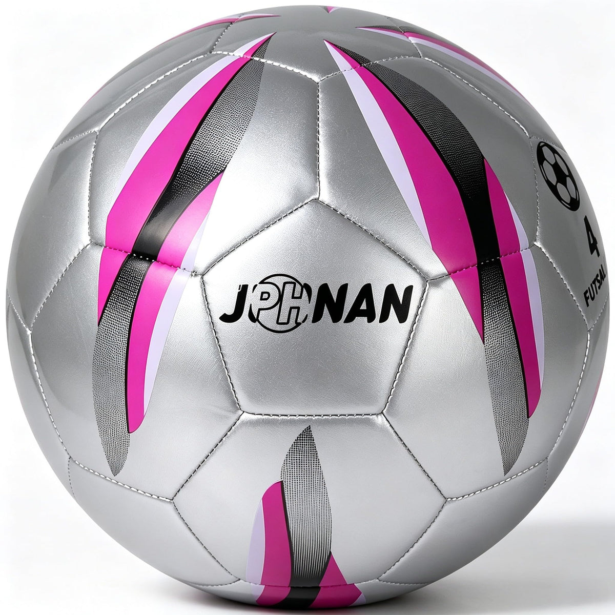 JPHNAN futsal ball front view showing color and durable construction benefit