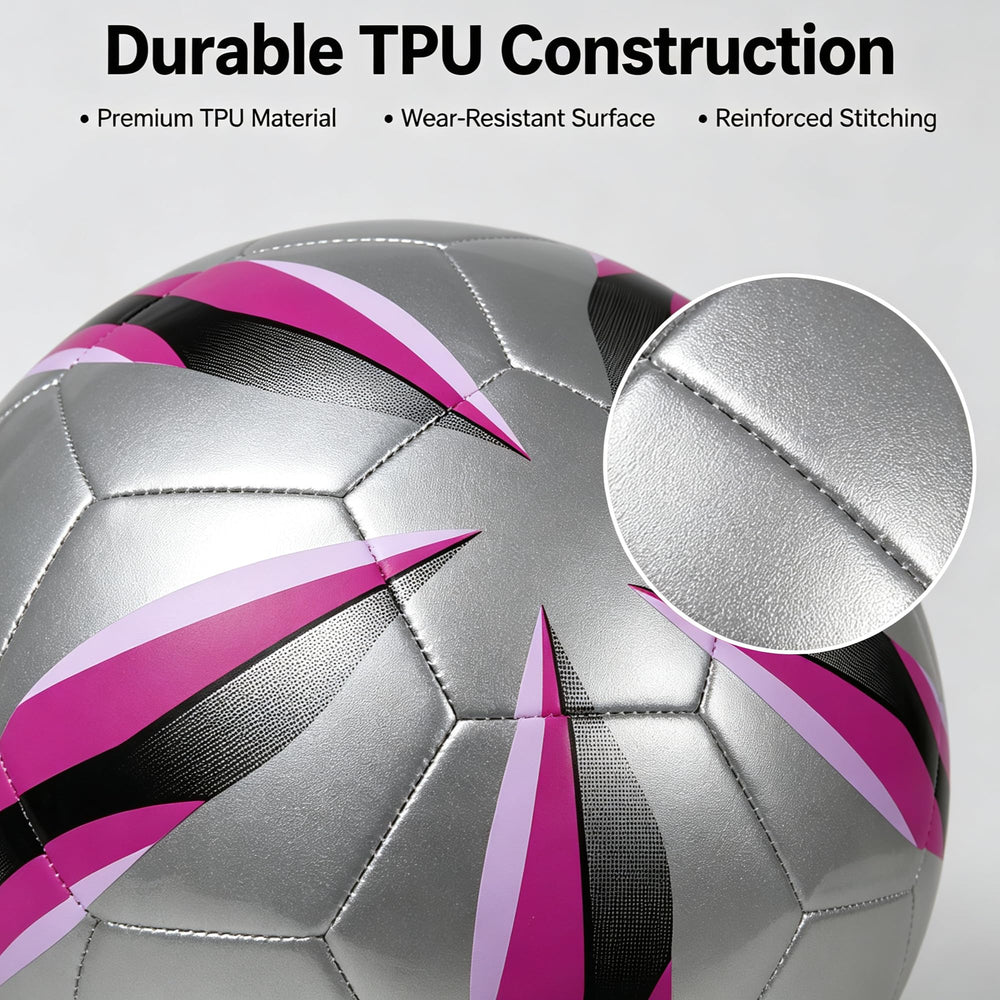 JPHNAN futsal ball held in hand showing size 4 scale for realistic training
