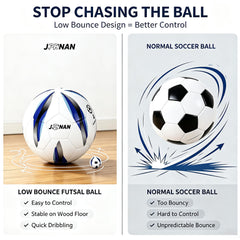 JPHNAN side profile indicating Size 4 circumference for standard futsal play