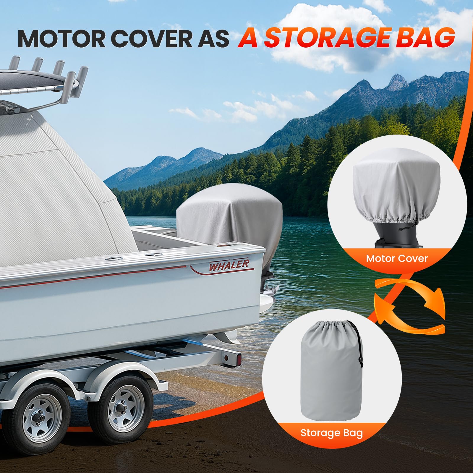 Jseidex lifestyle scene of covered boat at dock illustrating weather protection benefit