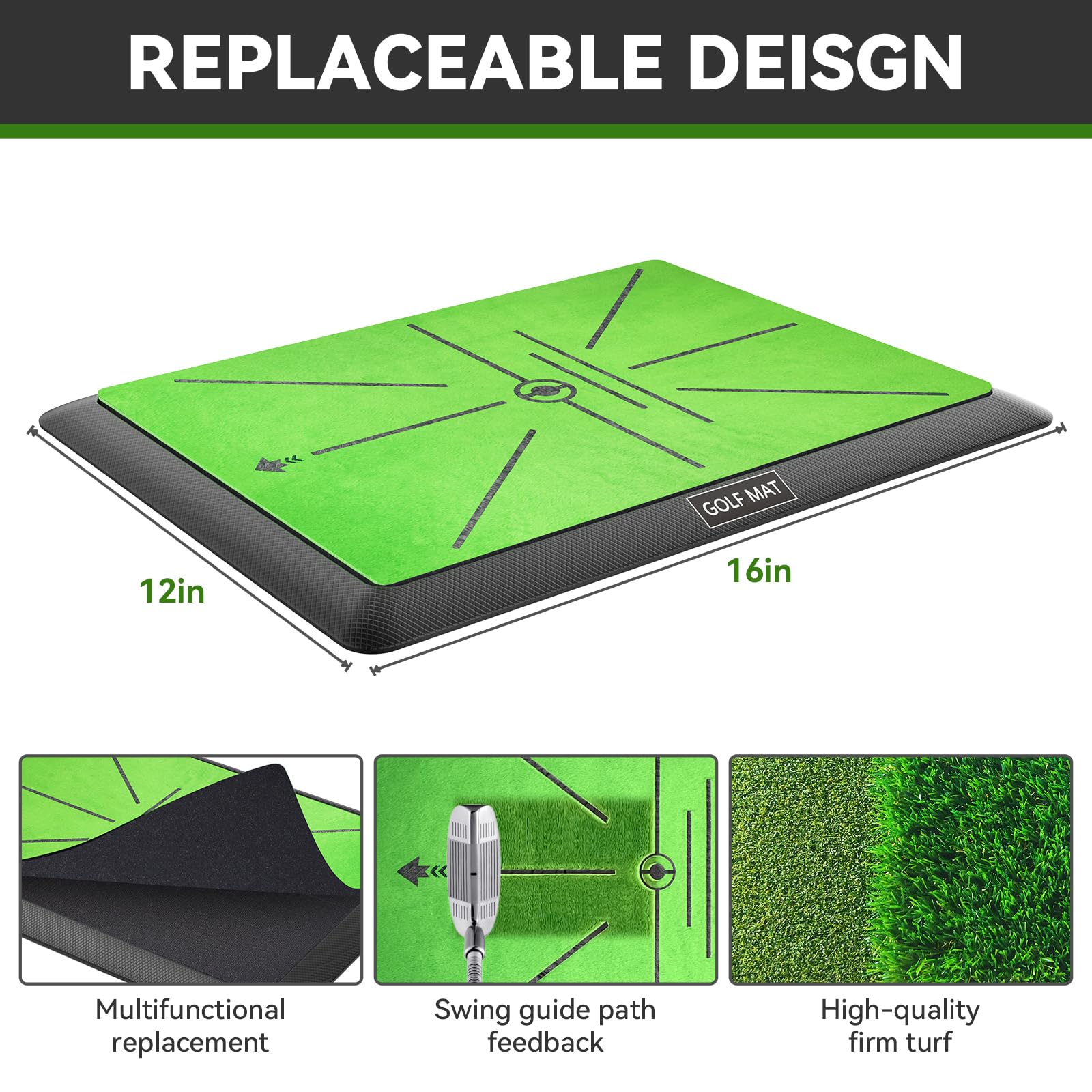 Jspotib reinforced edge seam detail preventing fray and extending mat lifespan