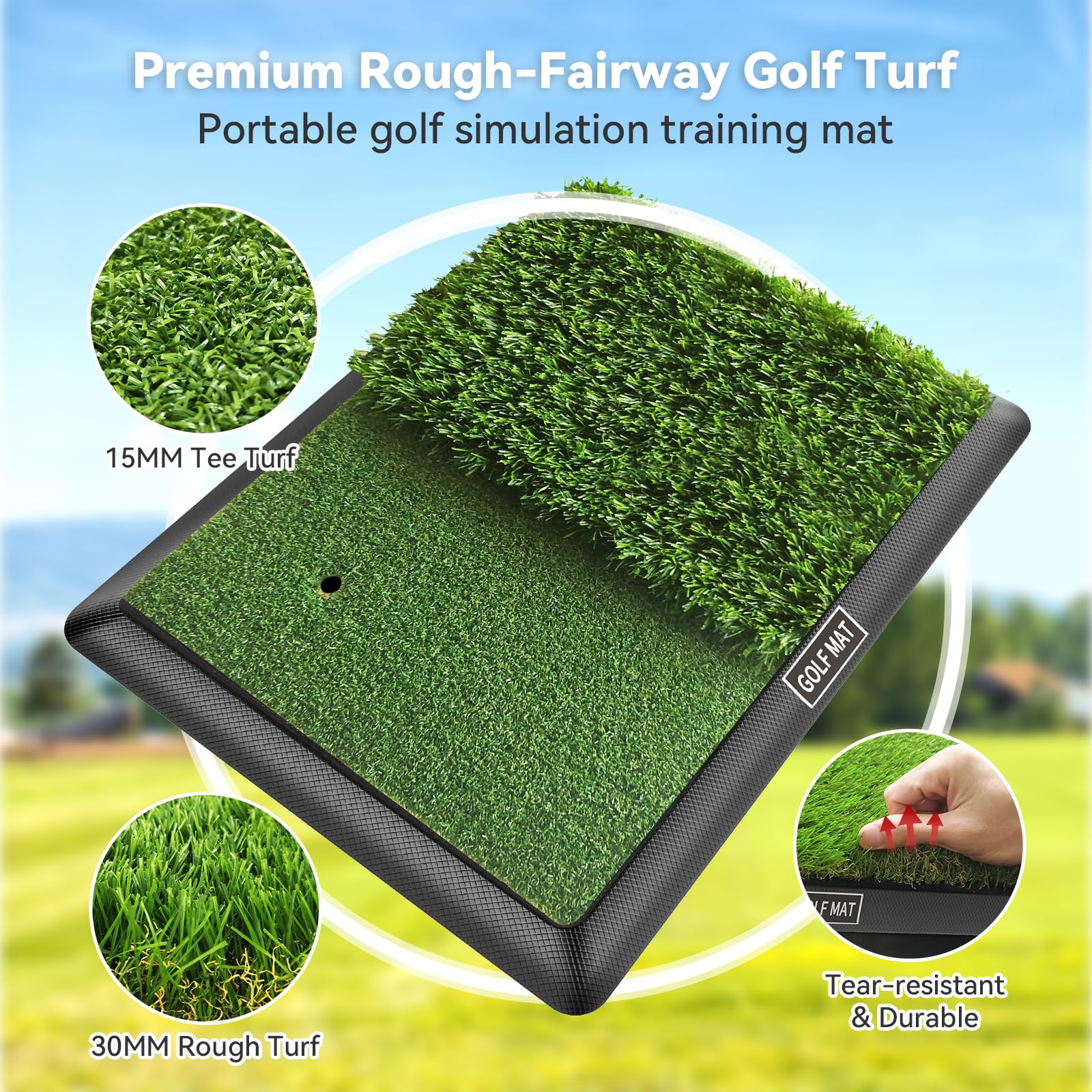Jspotib rubber backing texture providing non-slip stability and floor protection