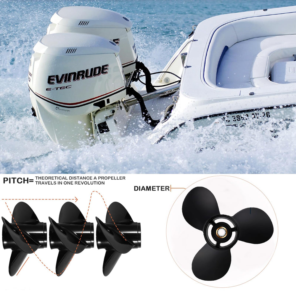 JSPROP propeller installed on outboard illustrating true fit and performance readiness