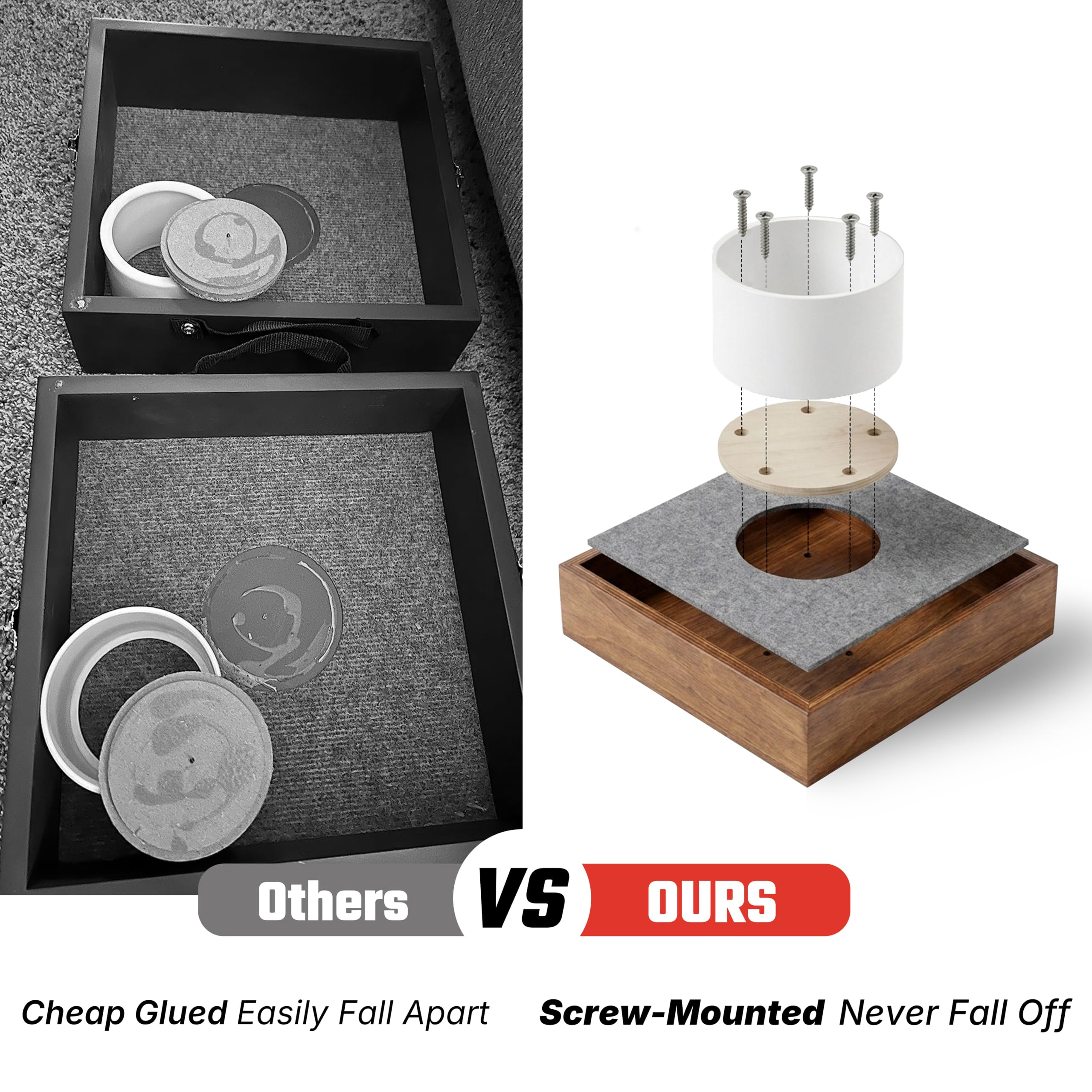 JST GAMEZ close-up of target cup fit demonstrating secure target stability