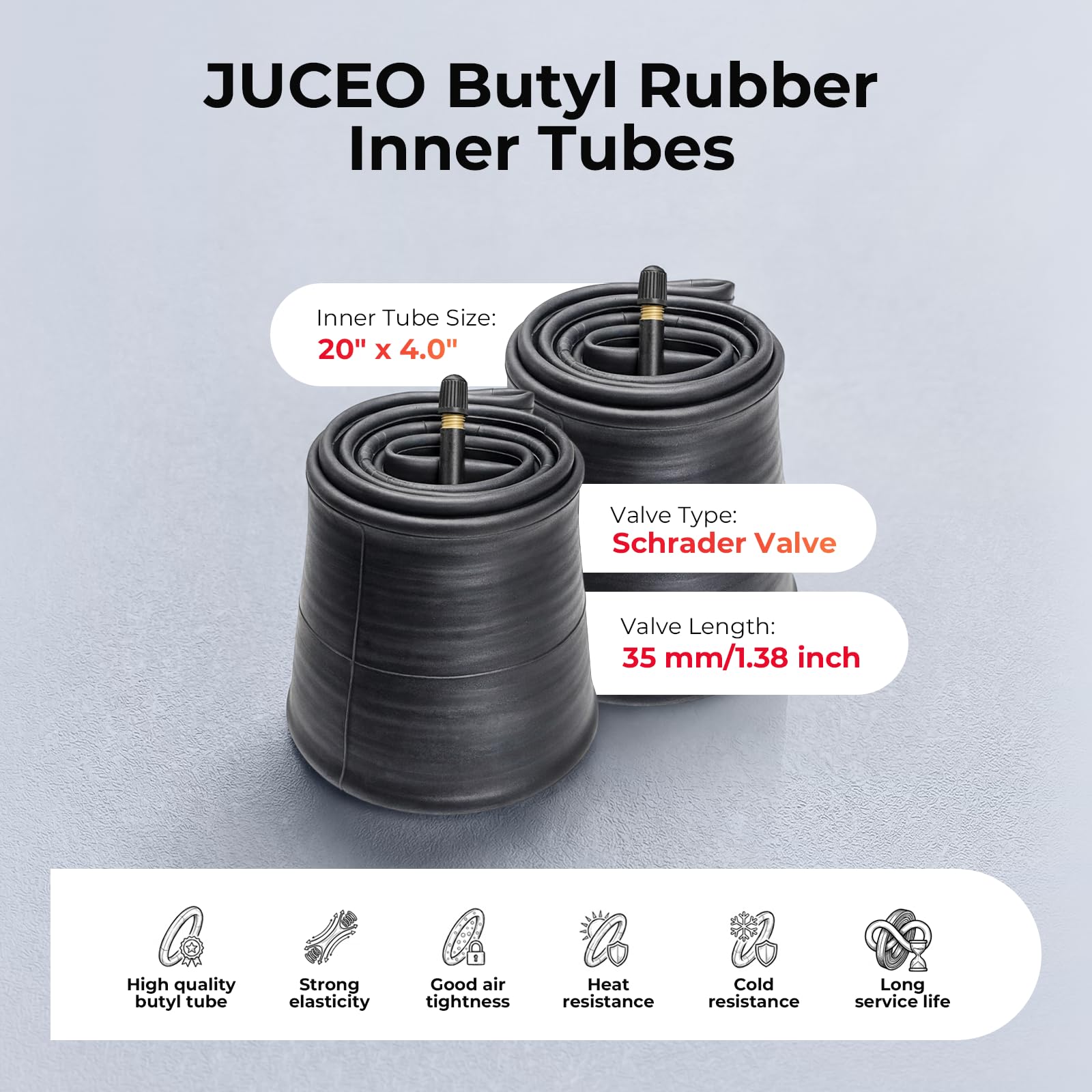 JUCEO tube installed on fat tire bike showing improved fit and ride stability