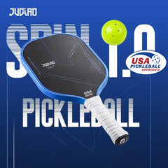 JUCIAO grip detail highlighting sweat-absorbent, non-slip comfort for longer matches
