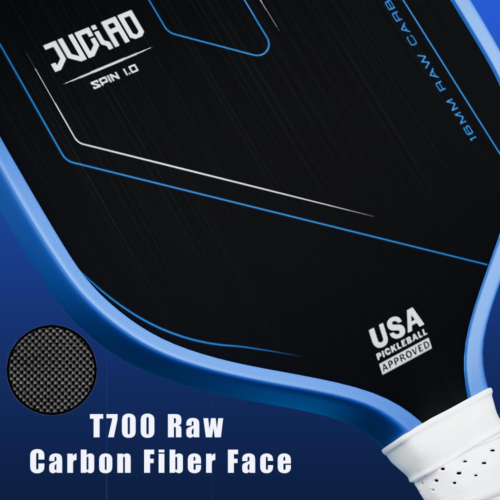 JUCIAO paddle next to a hand for scale illustrating the balanced, ergonomic size