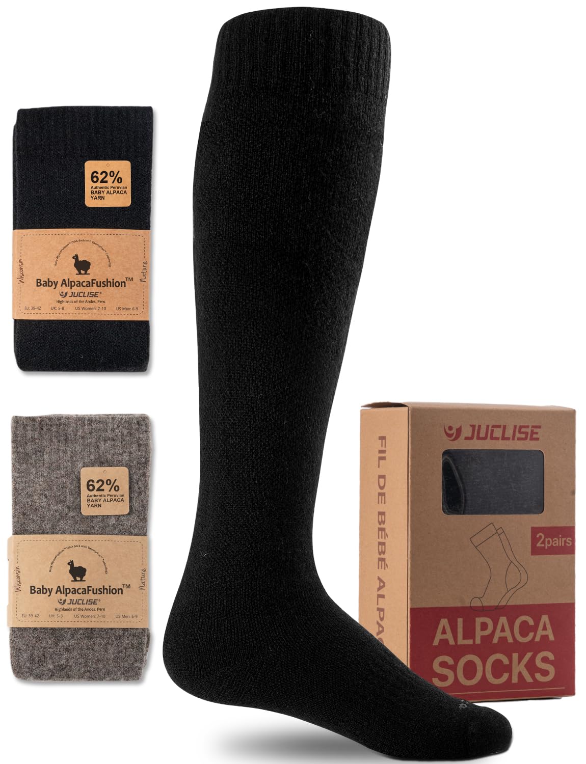 Juclise front packaging in classic black showing thermal compression benefits