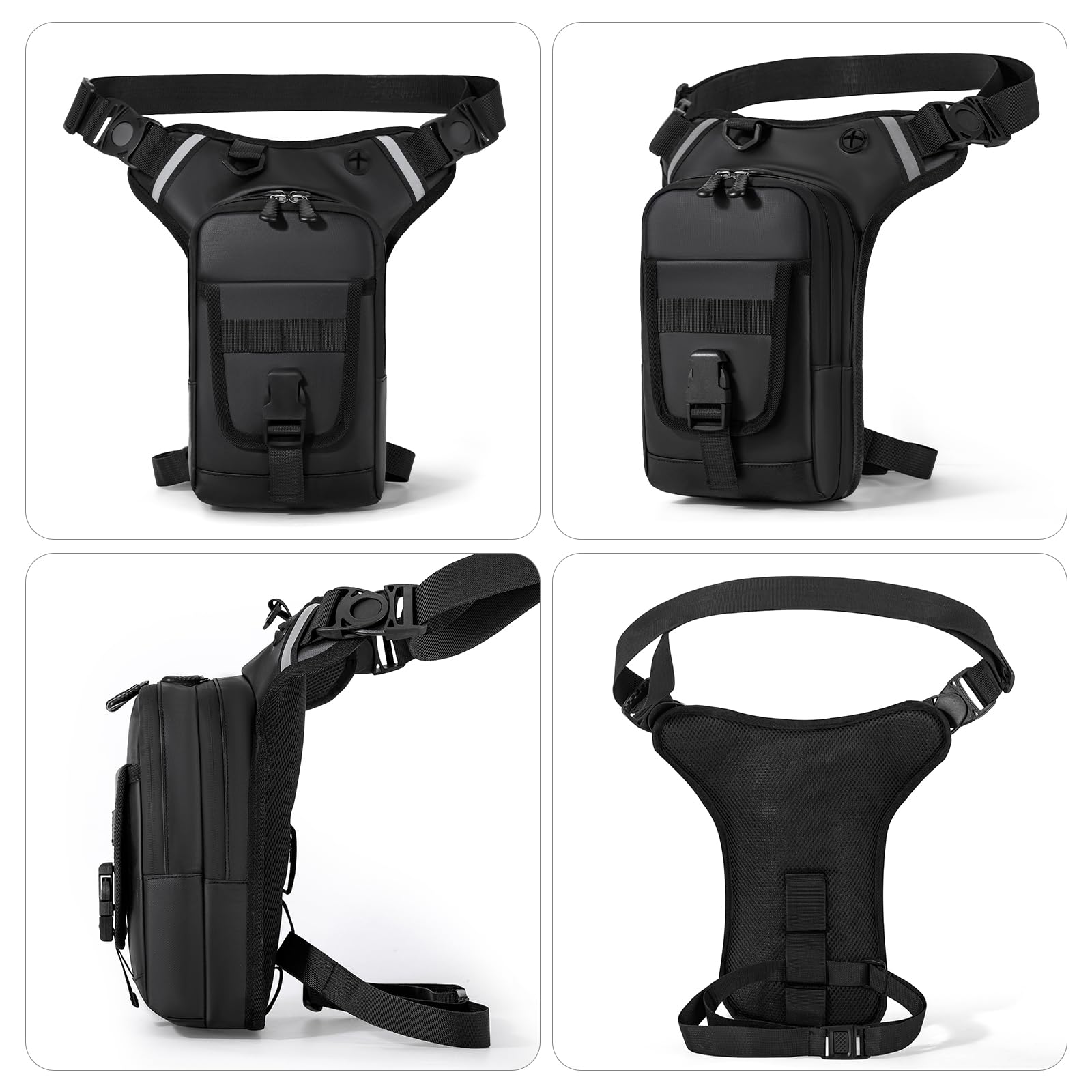 Jueachy lifestyle shot on rider highlighting hands-free convenience