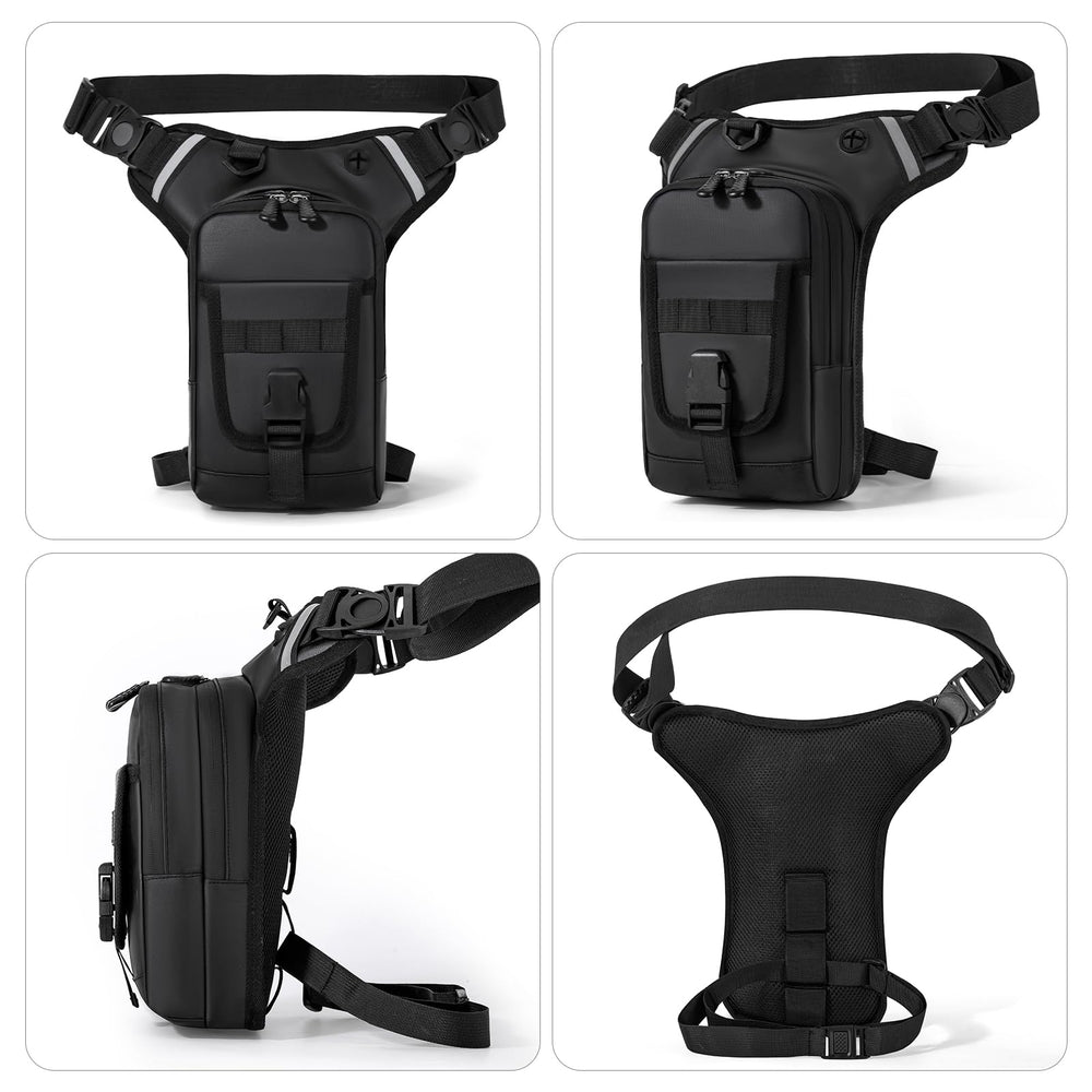 Jueachy lifestyle shot on rider highlighting hands-free convenience
