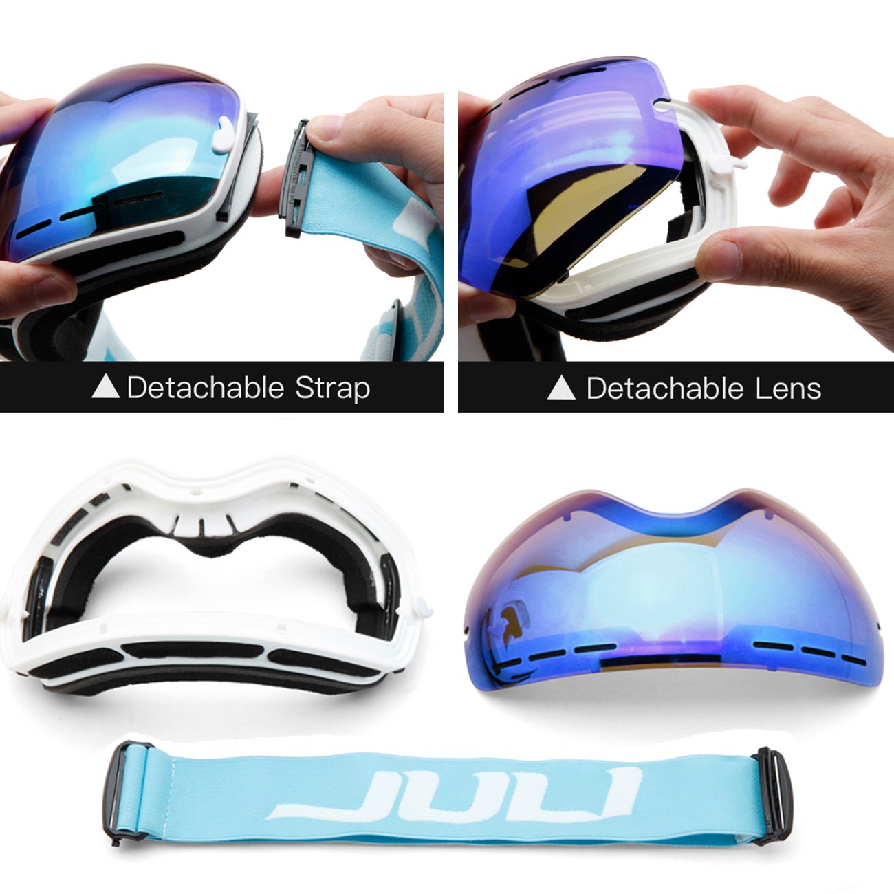 JULI Eyewear protective pouch and accessories keeping lens safe in bag