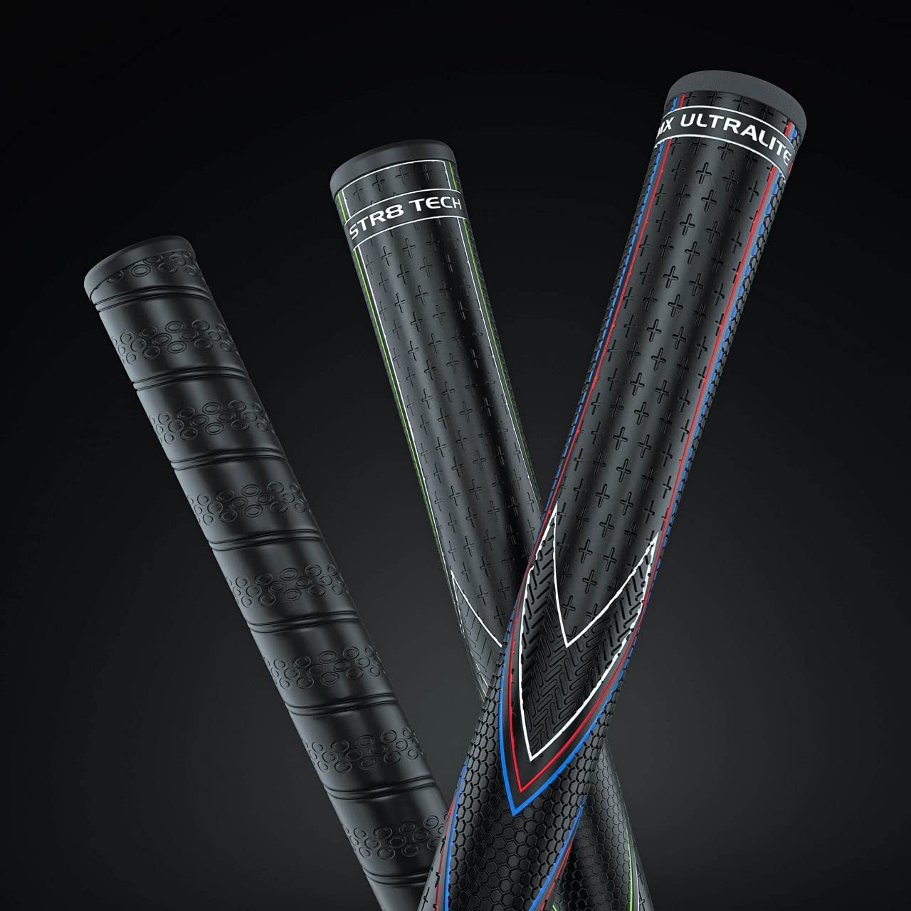 JumboMax STR8 Tech mounted on putter showing size and scale benefit