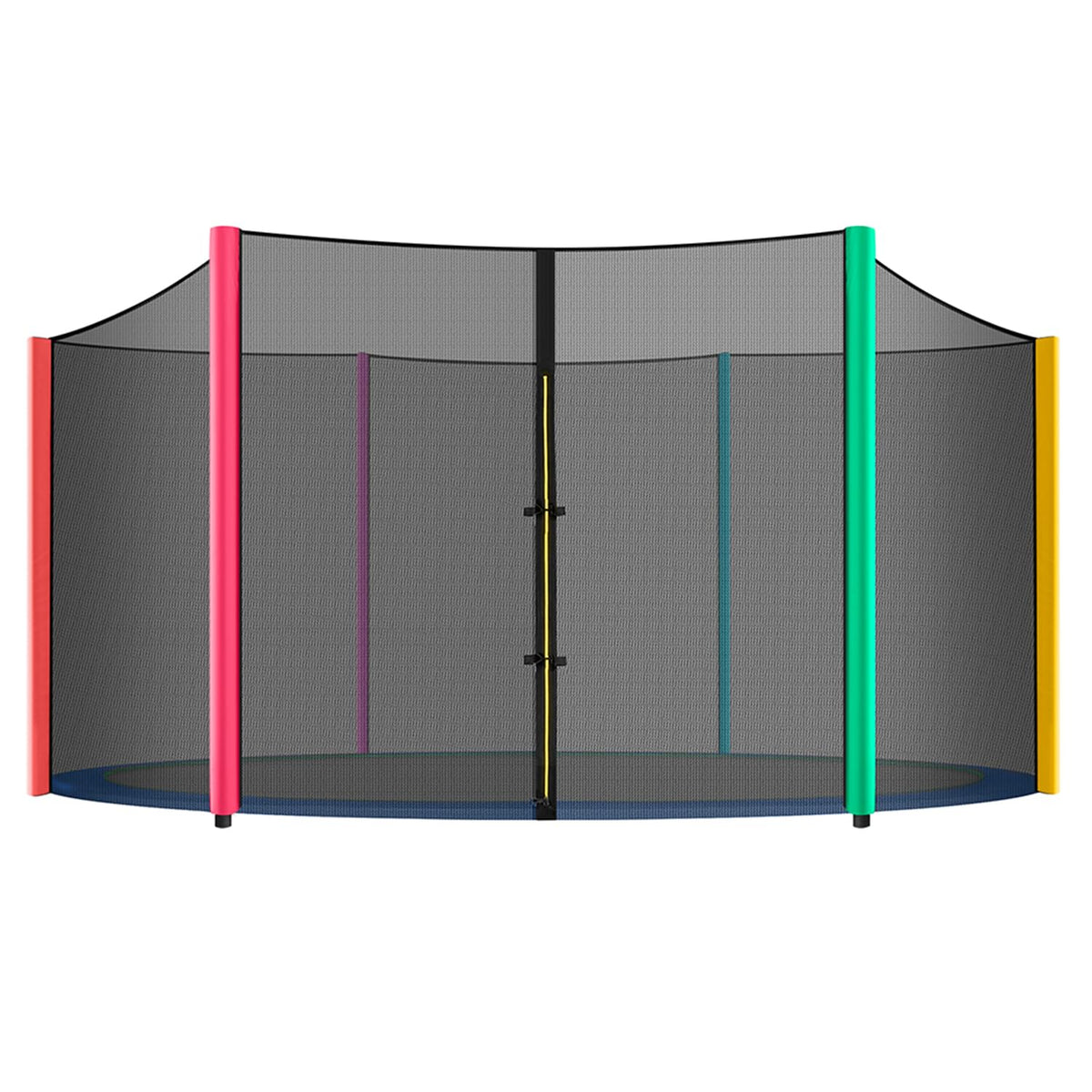 Jump Tastic front view of 15ft net showing full enclosure benefit