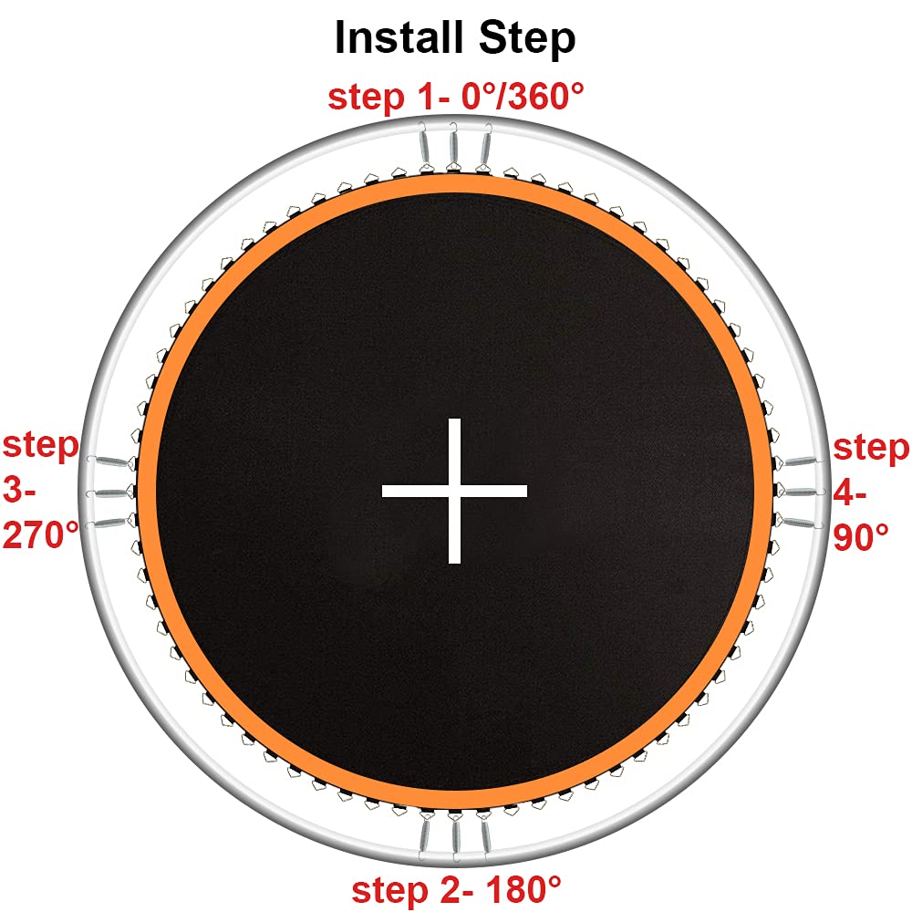 Jump Tastic Trampoline installed on backyard frame showing restored jumping surface