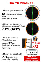 Jump Tastic Trampoline detailed shot of a heavy-duty V-ring for secure spring attachment