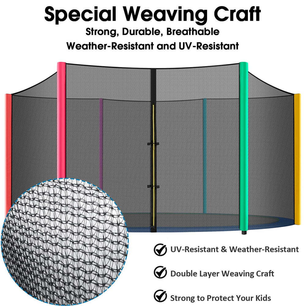 Jump Tastic net outdoors resisting sun and rain for weather protection