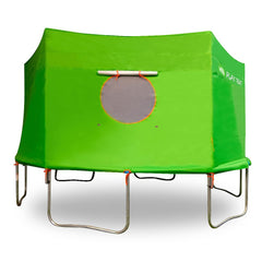 Jump Tastic zippered door open for easy entry and secure closure benefit