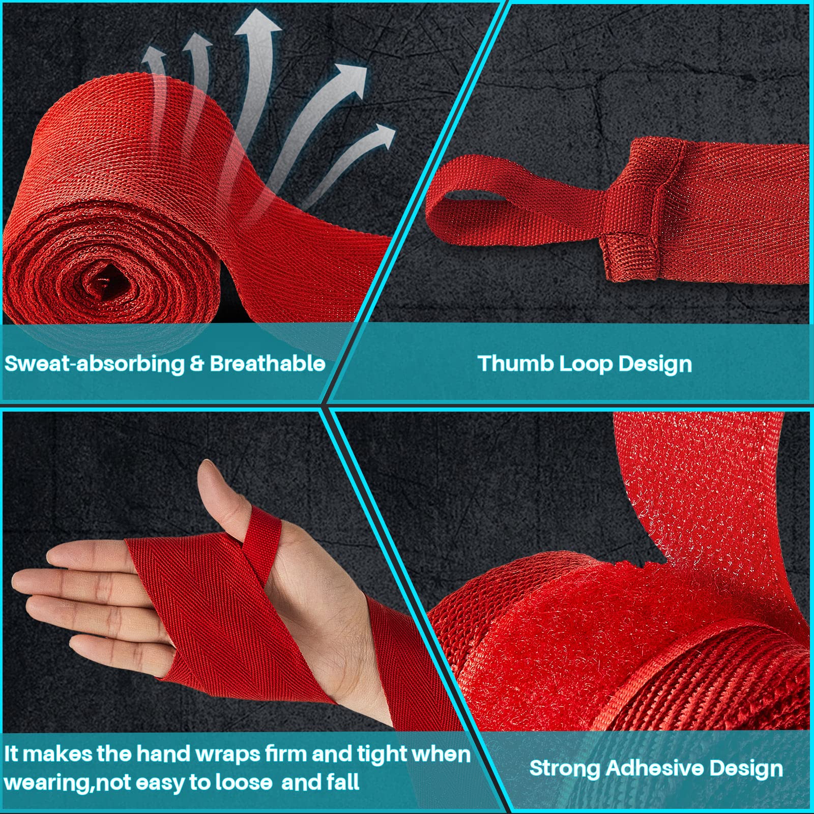 Junkin hand wrapping demonstration showing secure fit and wrist stability