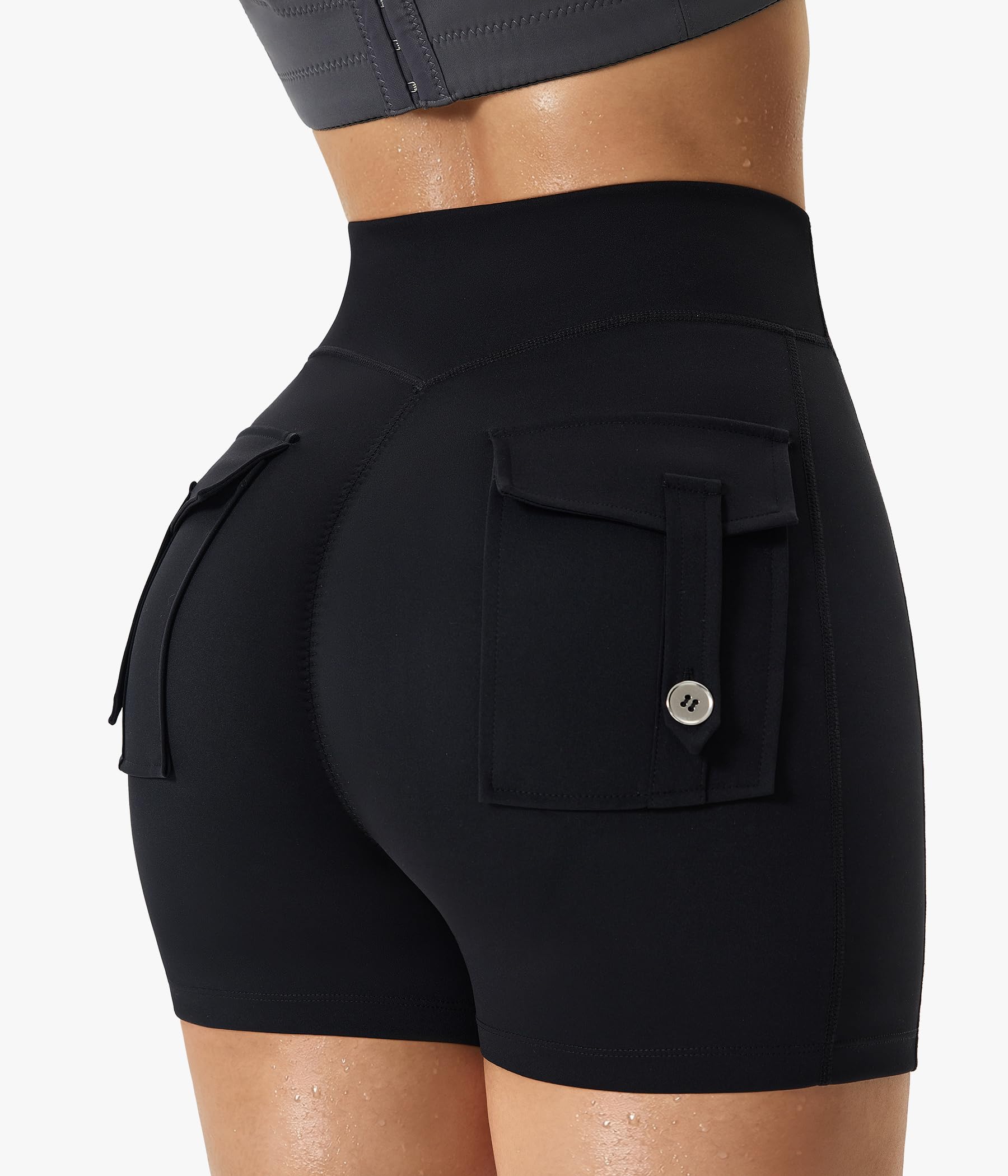 Junlan lifestyle shot of runner wearing shorts for hands-free outdoor training