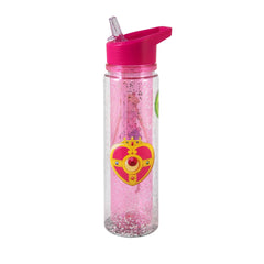 JUST FUNKY Sailor Moon bottle held in hand demonstrating portable size and benefit: easy carrying