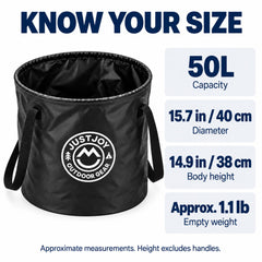 JUSTJOY filled with wetsuits and towels demonstrating large organized storage