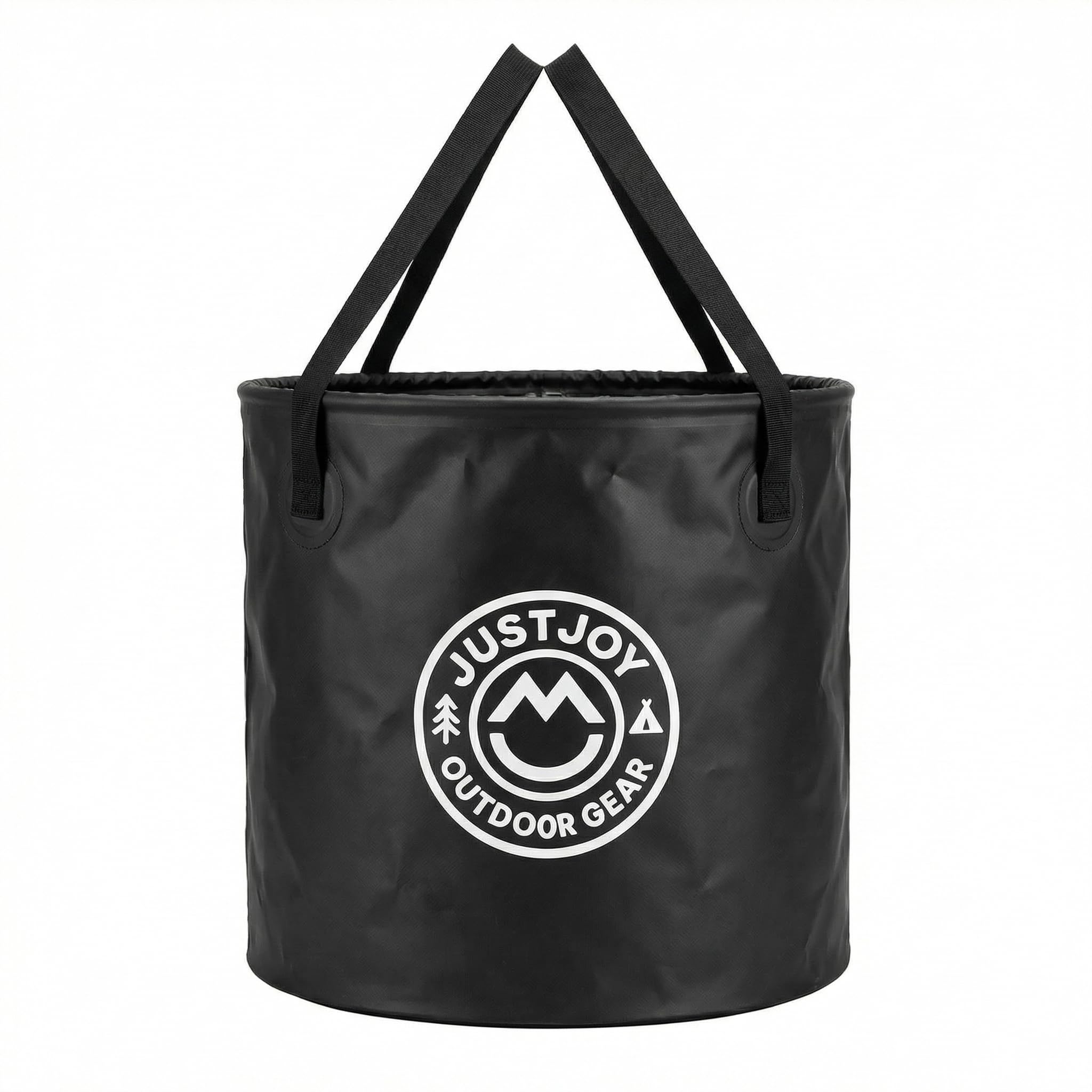 JUSTJOY front view open bucket showing roomy 50L capacity and easy access