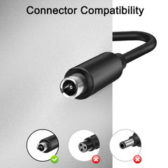 JUYOON close-up of DC 8.0×1.6mm plug assuring correct scooter fit