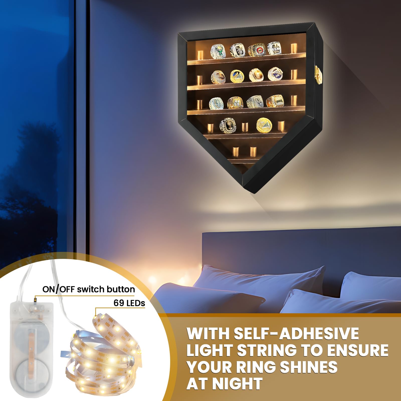 JWHOO acrylic door detail showing dust protection and secure viewing