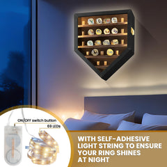 JWHOO acrylic door detail showing dust protection and secure viewing