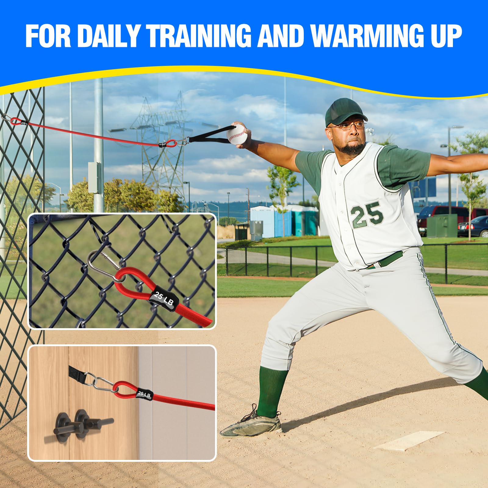 JWHOO interchangeable baseball grip detail demonstrating sport-specific control