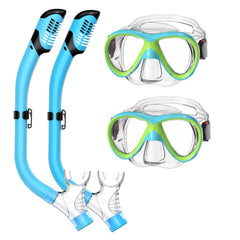 Jwintee front view of mask and snorkel showing kit benefits
