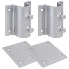 JYINCPED front view of dock bracket showing mounting holes and rust‑proof finish for secure installation